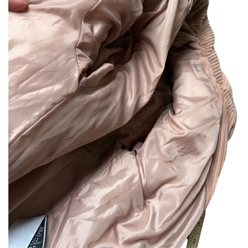 7 For All Mankind Corduroy Dust Rose Pink Bomber Jacket size S - Picture 13 of 14